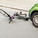 bicykel, nehoda, prilba, auto