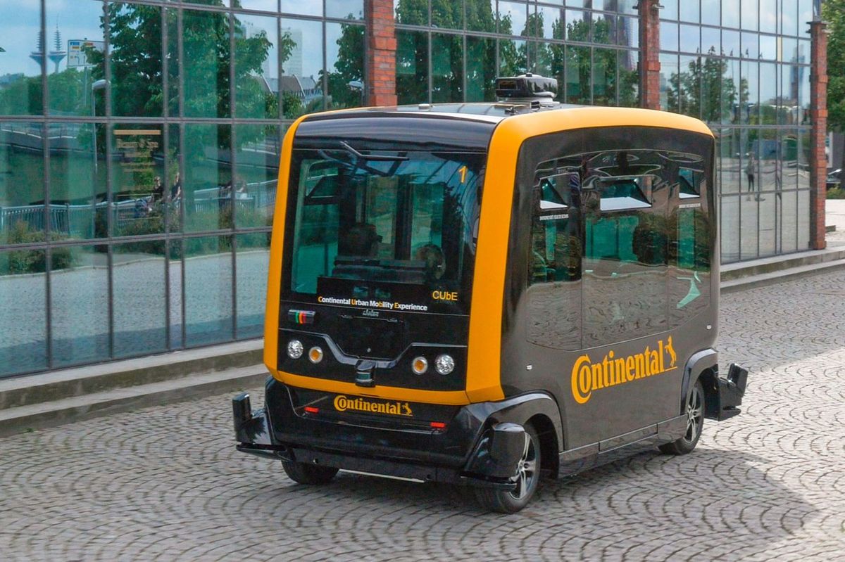 Autonómny taxík Continentalu vyzerá možno...