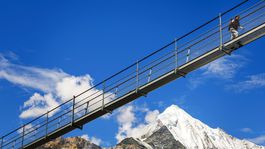 Švajčiarsko, Alpy, visutý most, Grächen, Zermatt