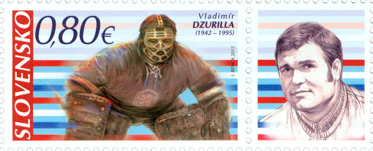 Poštová známka s podobizňou Vladimíra Dzurillu.