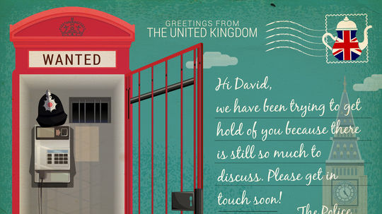 Pozdrav zo Spojeného kráľovstva: Ahoj, David,...