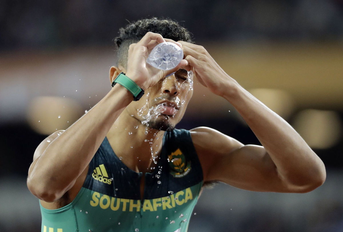 Wayde Van Niekerk po víťaznom behu.