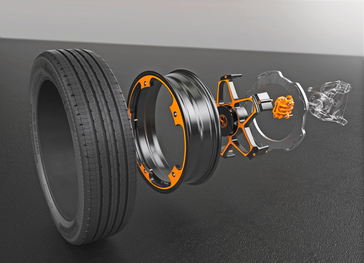 New Wheel Concept sa skladá z deleného...