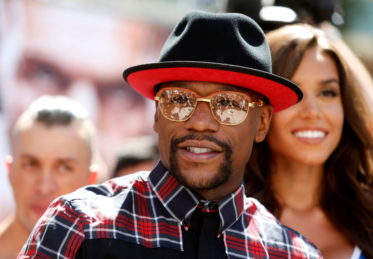 Floyd Mayweather na promo akcii pred blížiacim...