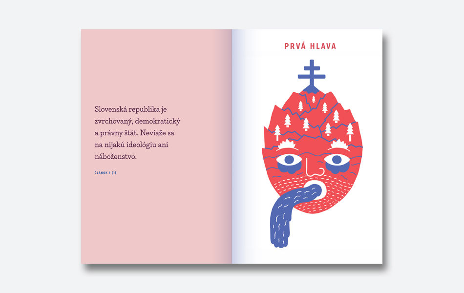 Ukážka z Ilustrovanej ústavy Slovenskej republiky