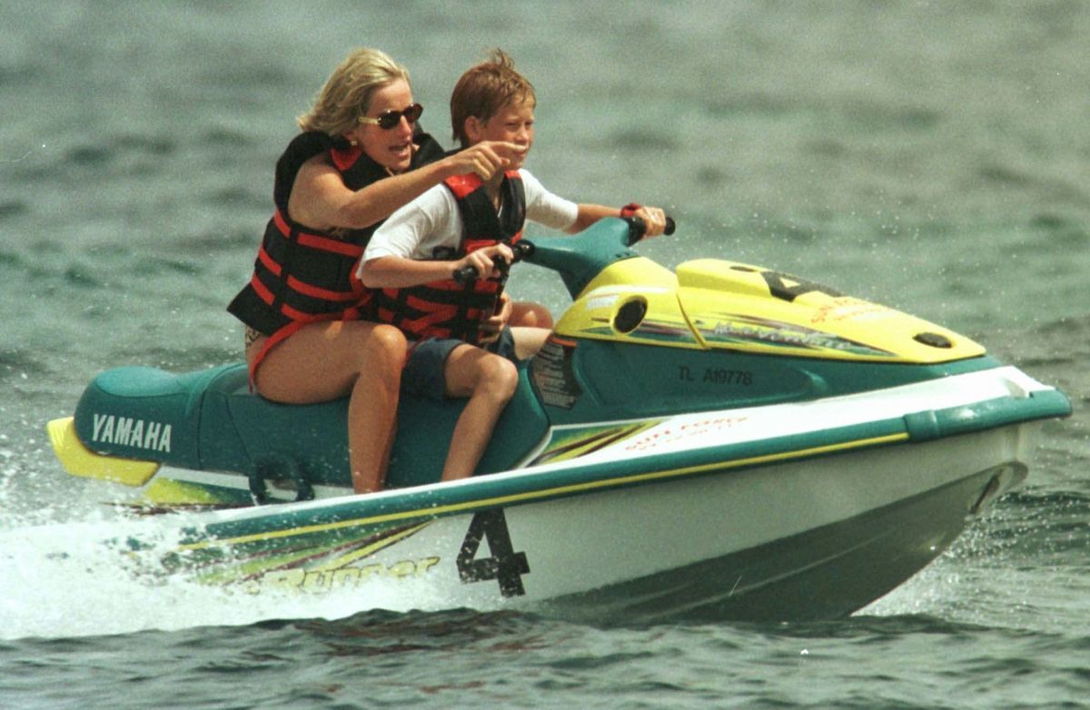 17. júl 1997: Princezná Diana so synom Harrym...