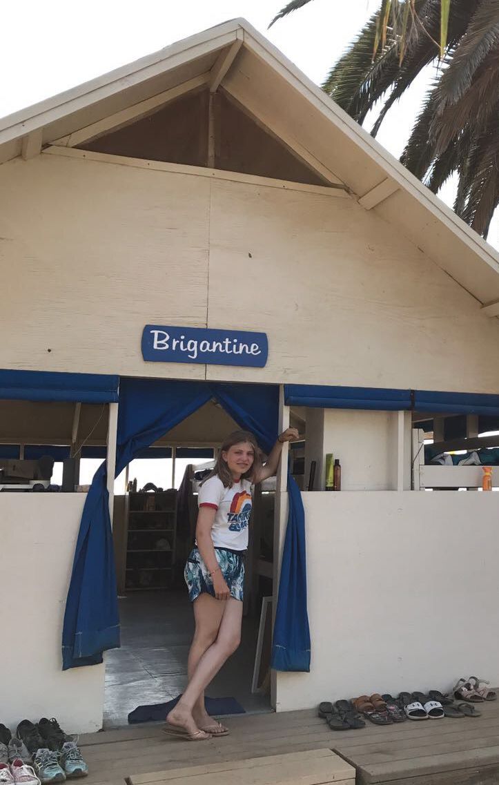 Kemp  na kalifornskom ostrove Santa  Catalina...