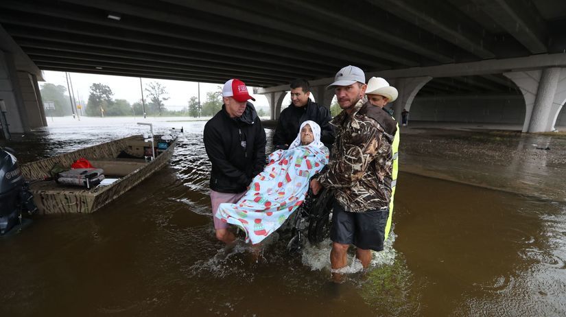 Harvey, Houston, USA, evakuacia