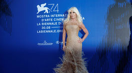 Talianska módna dizajnérka Donatella Versace.
