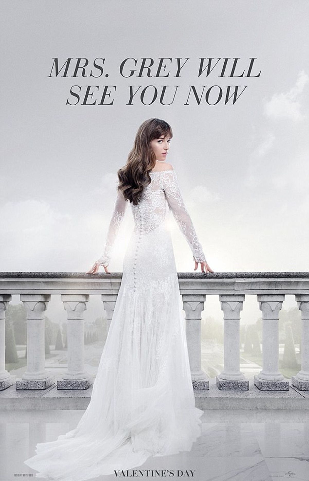 Dakota Johnson na plagáte k filmu Päťdesiat...