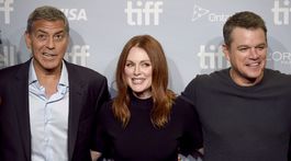 George Clooney, Julianne Moore a Matt Damon