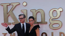Herec Colin Firth a jeho manželka Livia Giuggioli.