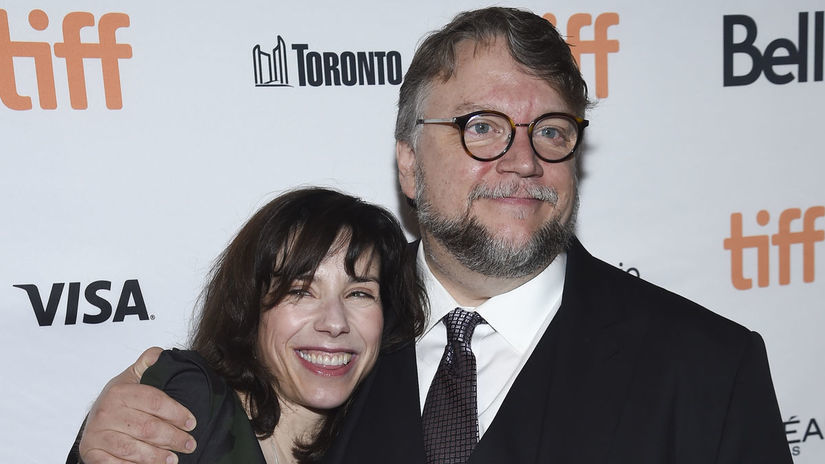 Sally Hawkinsová a Guillermo del Toro na...