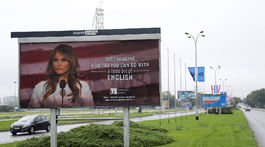 Záhreb odstránil billboardy, ktoré žartovali o angličtine Melanie Trumpovej
