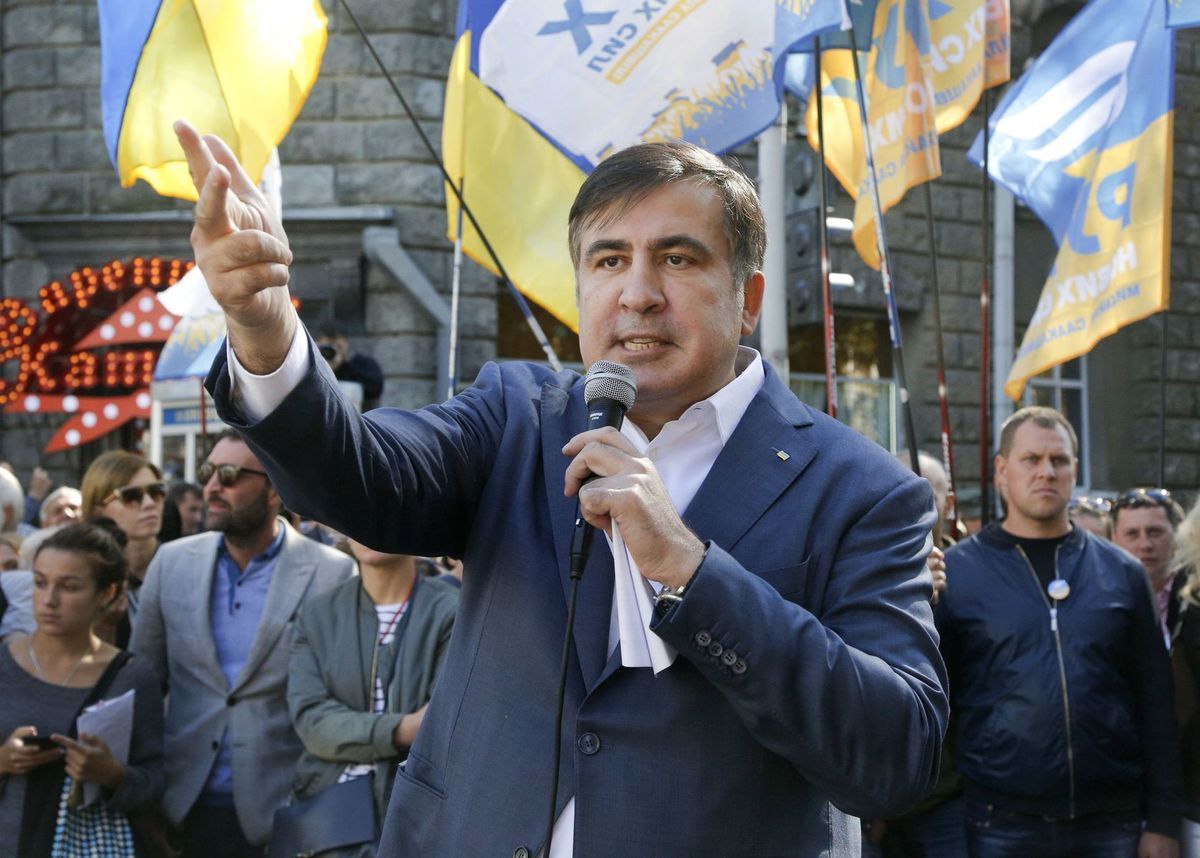 Bývalý gruzínsky prezident Michail Saakašvili...