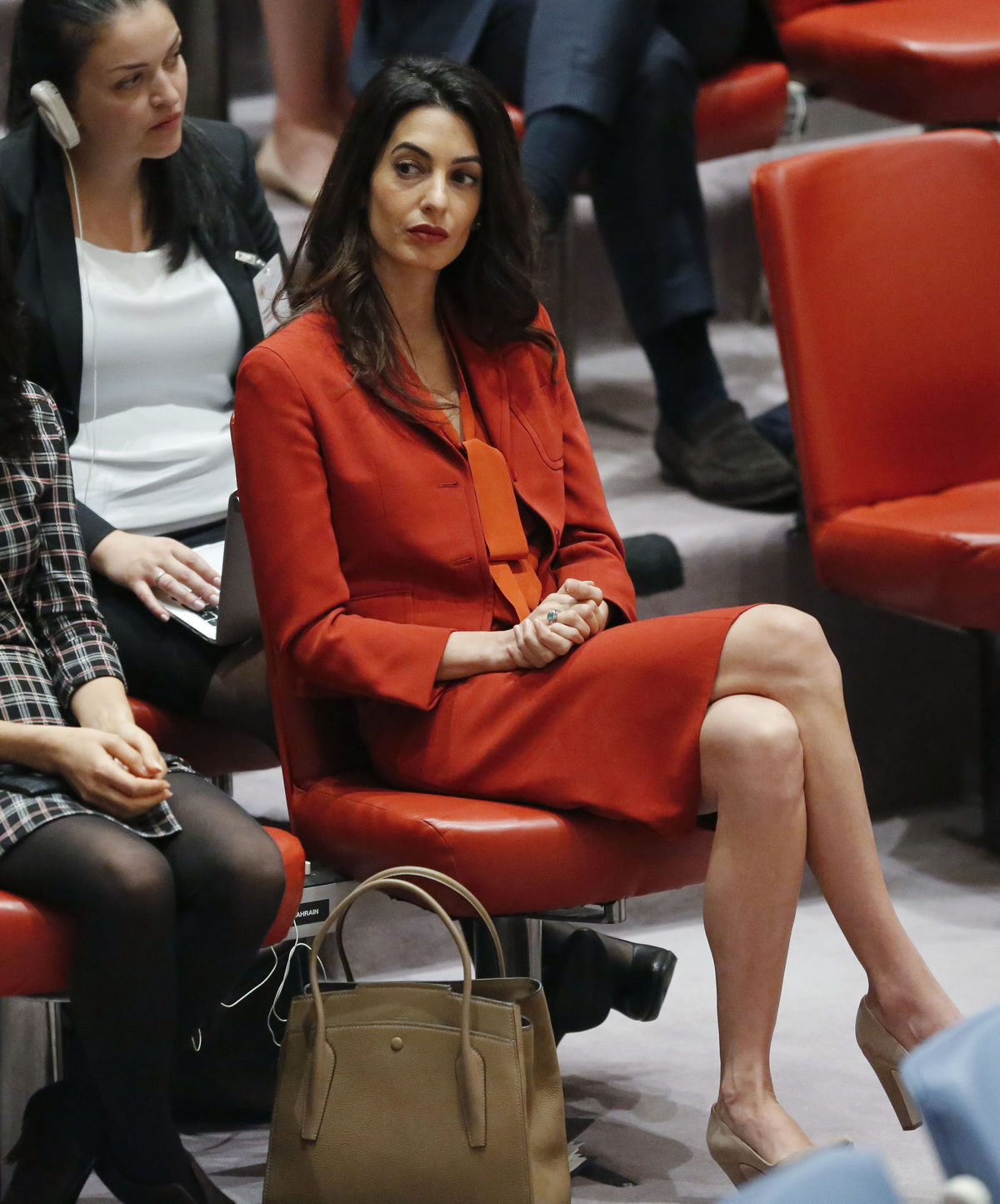 Ľudsko-právna advokátka Amal Clooney na póde...