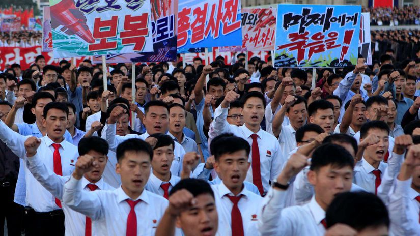 Severná Kórea, KĽDR, protest, mládež