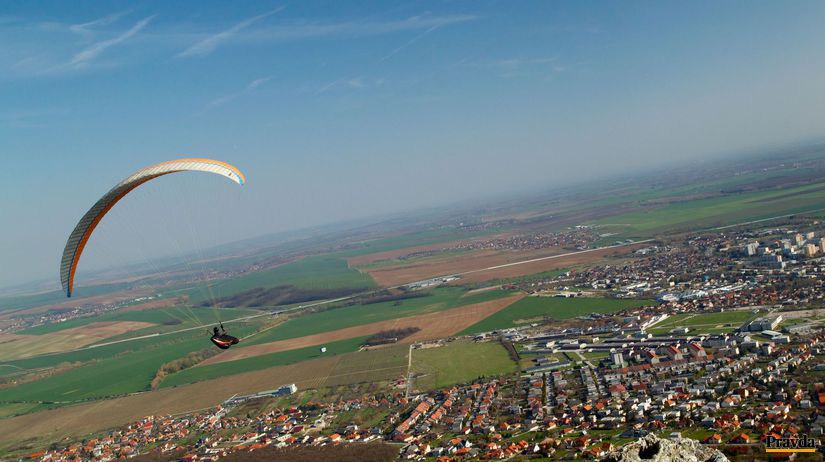 Padák, paragliding, Nitra