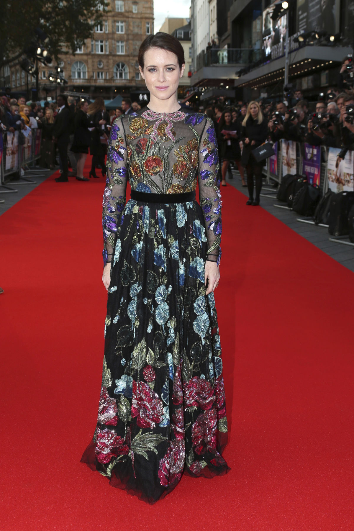 Herečka Claire Foy pózuje na otváracom...