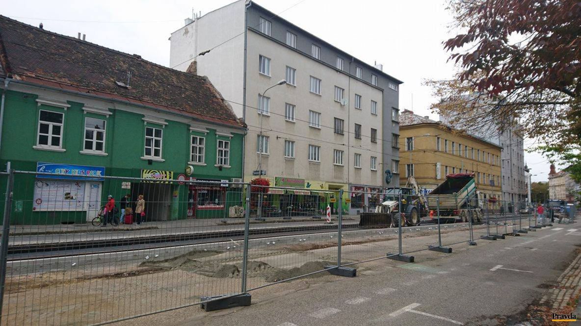 Zabezpečovacie práce na Špitálskej.