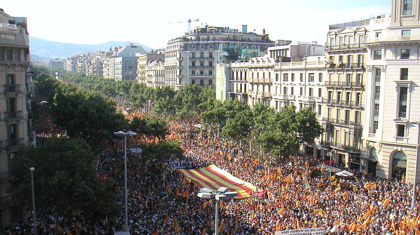Barcelona demonštrácie 2010