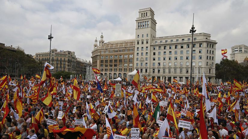 Barcelona, demonštrácia, Katalánsko