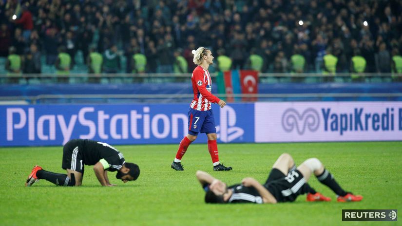 Hviezda Atlética Madrid Antoine Griezmann a...