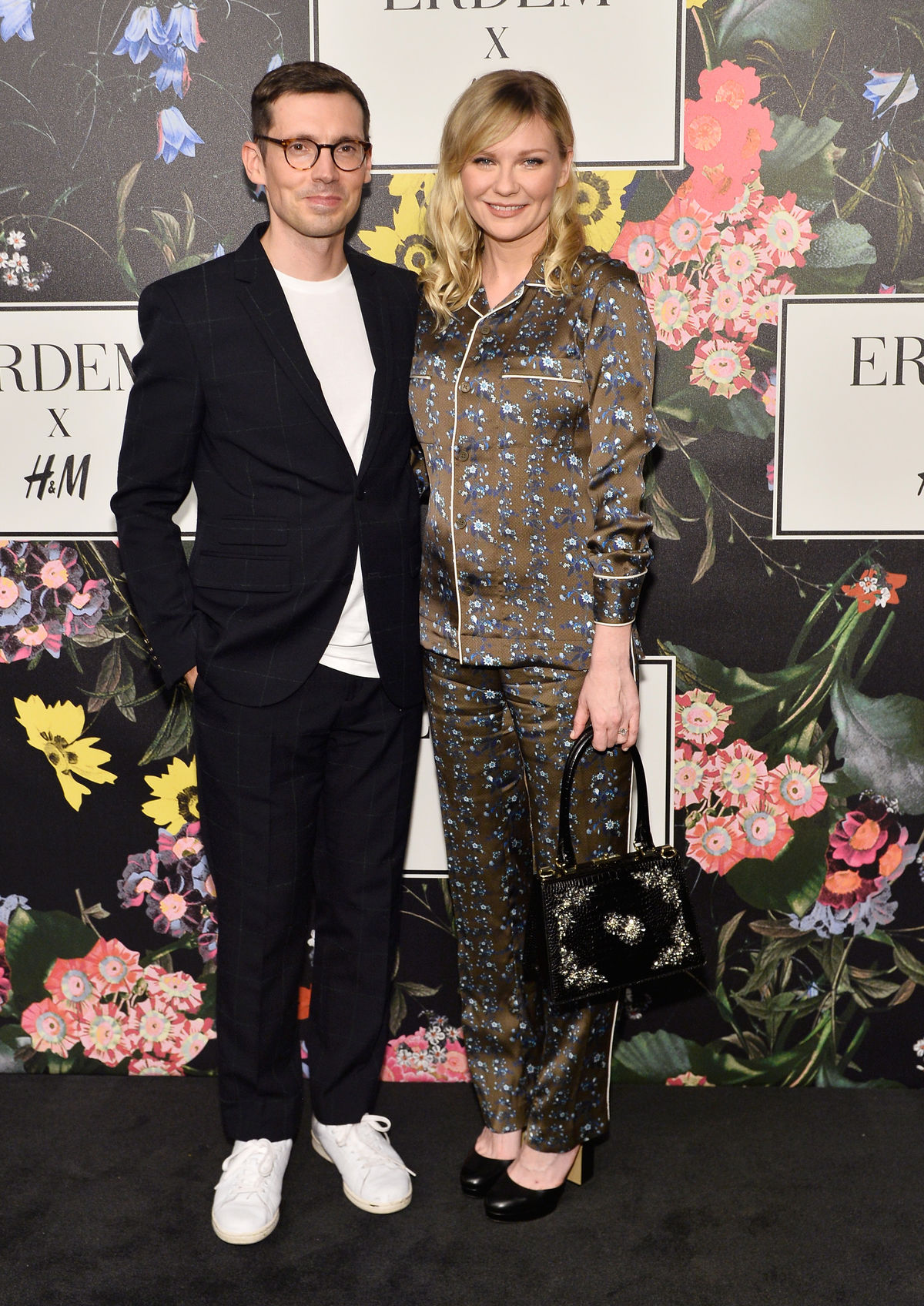 Herečka Kirsten Dunst a dizajnér Erdem na párty...