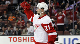 Okrúhle jubileum. Slovenská hviezda Detroitu strelila svoj stý gól v NHL