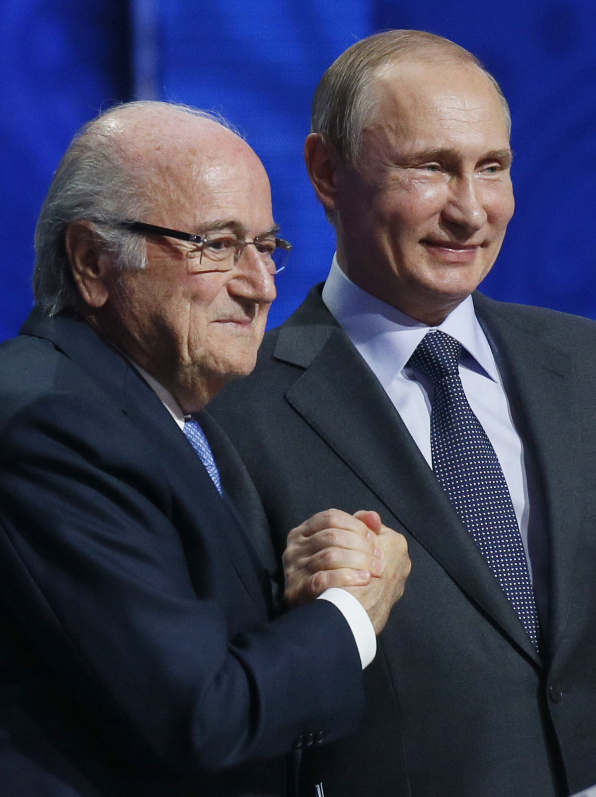 Ex-prezident FIFA Sepp Blatter a ruský...