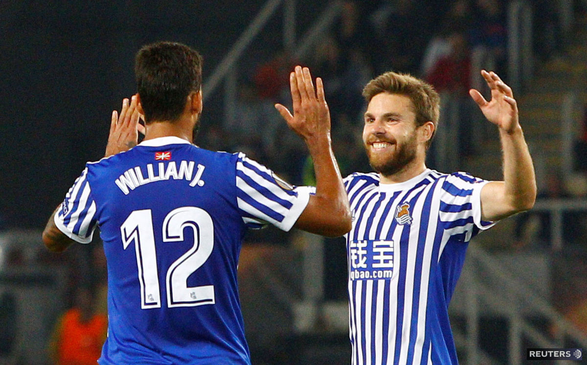 Willian José oslavuje jeden zo svojich gólov so...