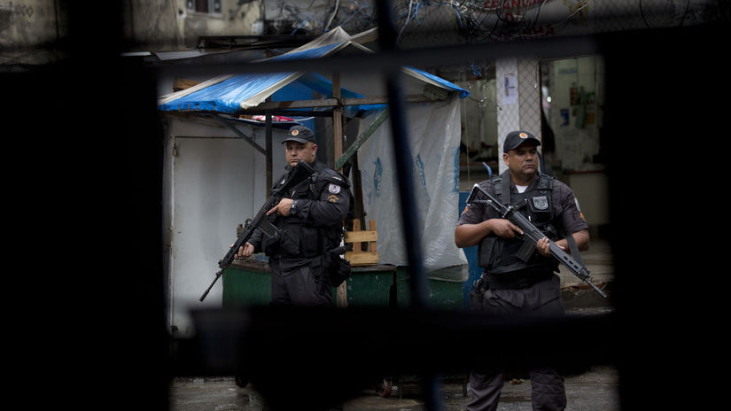 favela, slum, policia, policajt, rio, brazilia
