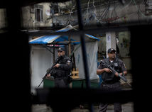 favela, slum, policia, policajt, rio, brazilia