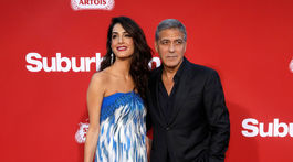Režisér George Clooney a jeho manželka Amal Clooney 