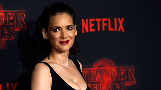 Winona Ryder na premiére druhej série...