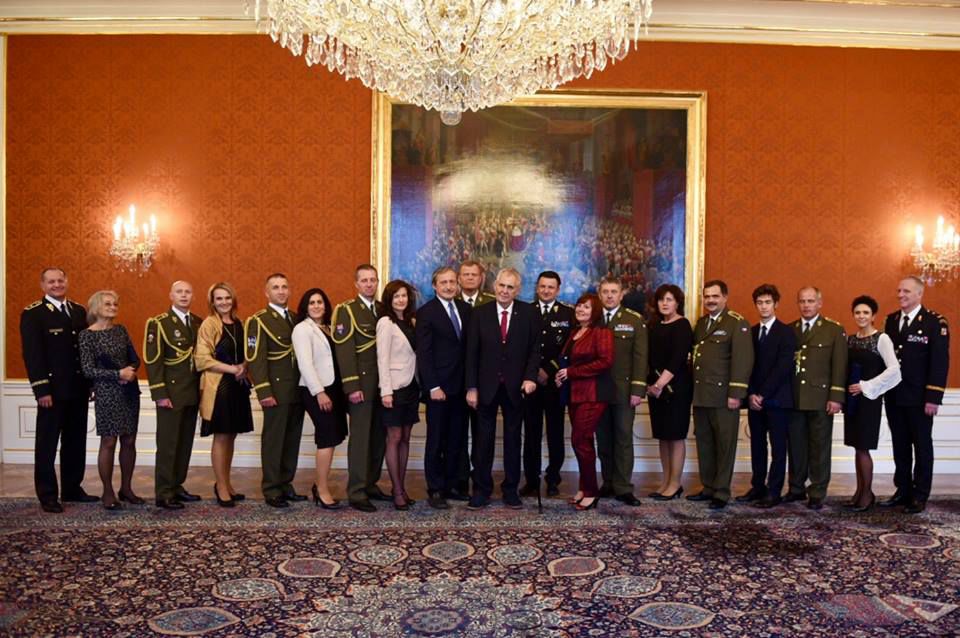 Miloš Zeman (vstrede) na Pražskom hrade pri...
