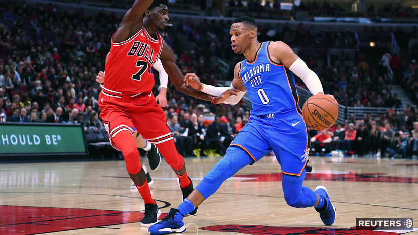 Russell Westbrook, Justin Holiday
