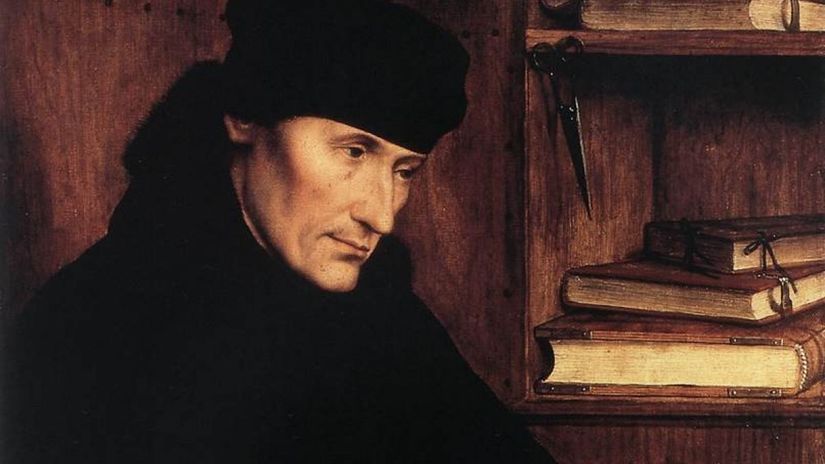 Quentin Matsys: Portrét Erazma Rotterdamského...