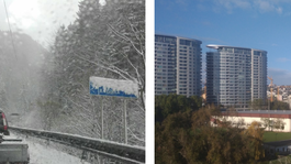 Donovaly zasypané snehom a v Bratislave ani mráčik. Počasie si robí, čo chce