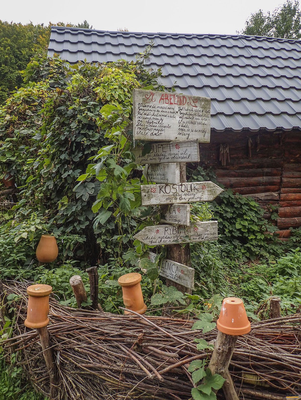 Smerovník v Abelande - kde je čo.