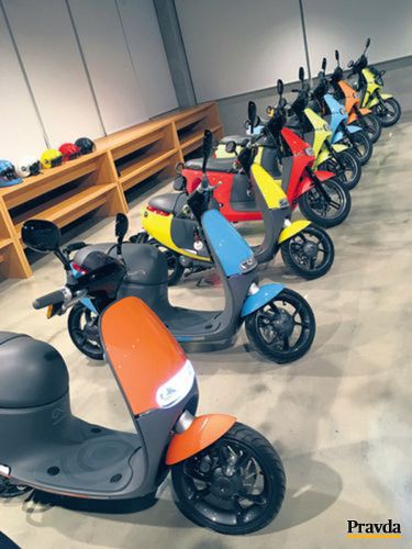 GOGORO taiwanský skúter na baterky.
