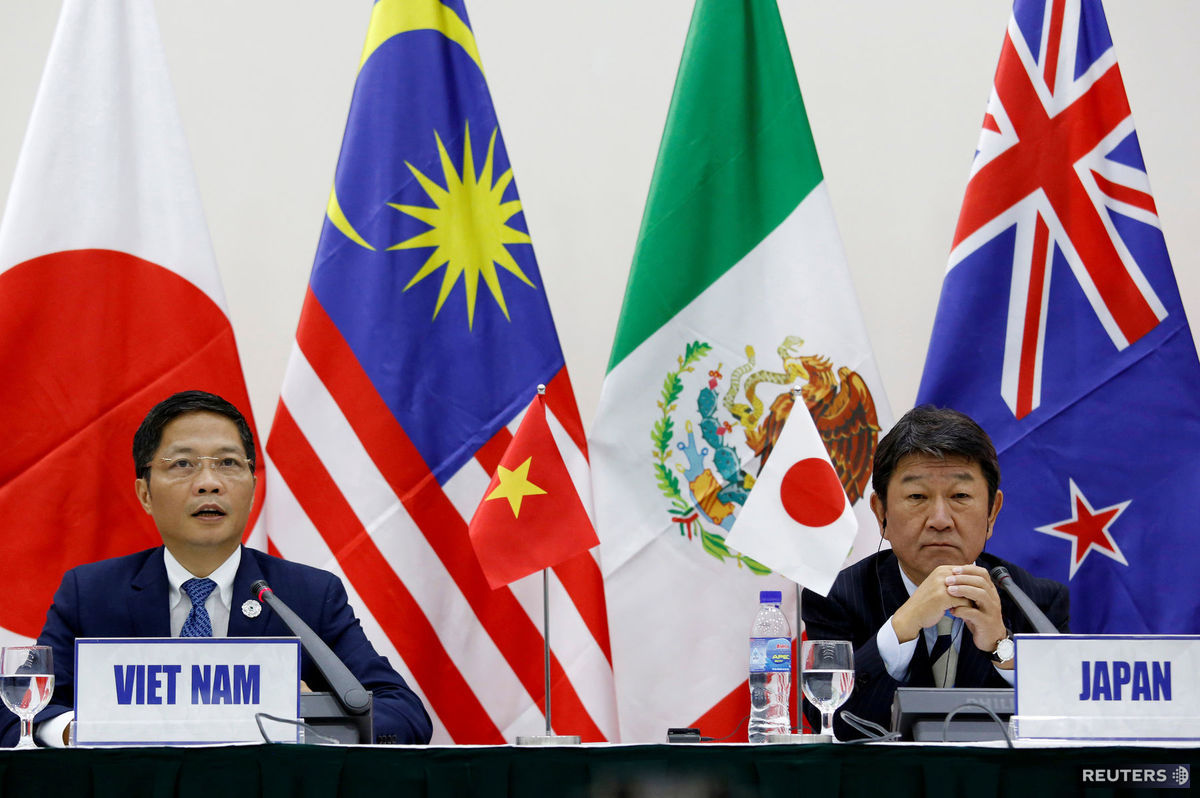 Ministri obchodu, japonský Tošimicu Motegi...