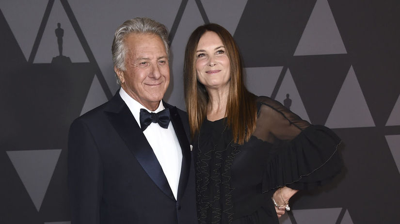 Herec Dustin Hoffman a jeho manželka Lisa Hoffman.