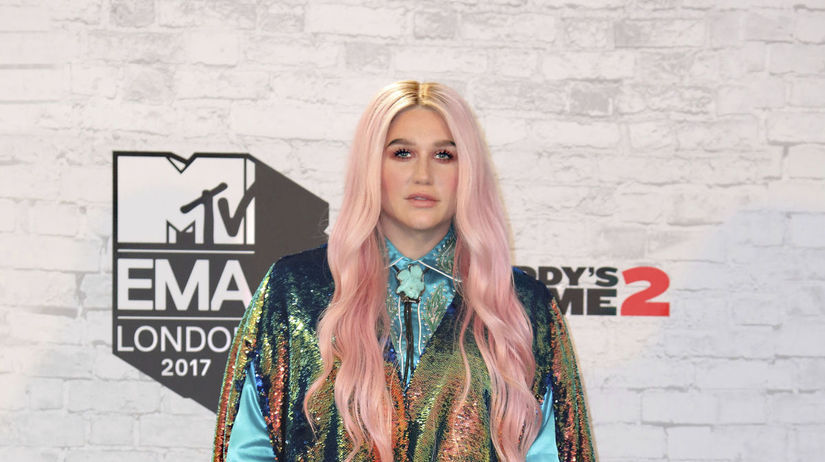 Speváčka Kesha na vyhlásení MTV EMA 2017...