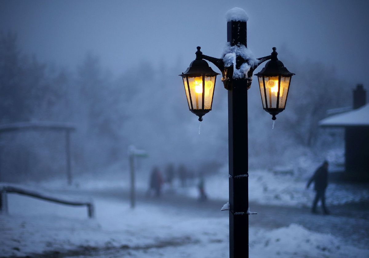 Sneh na nemeckom kopci Feldberg.