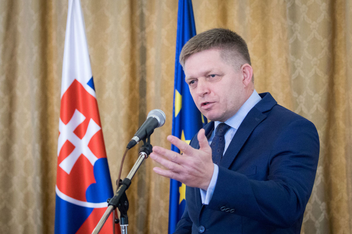 Predseda vlády Robert Fico počas spoločného...