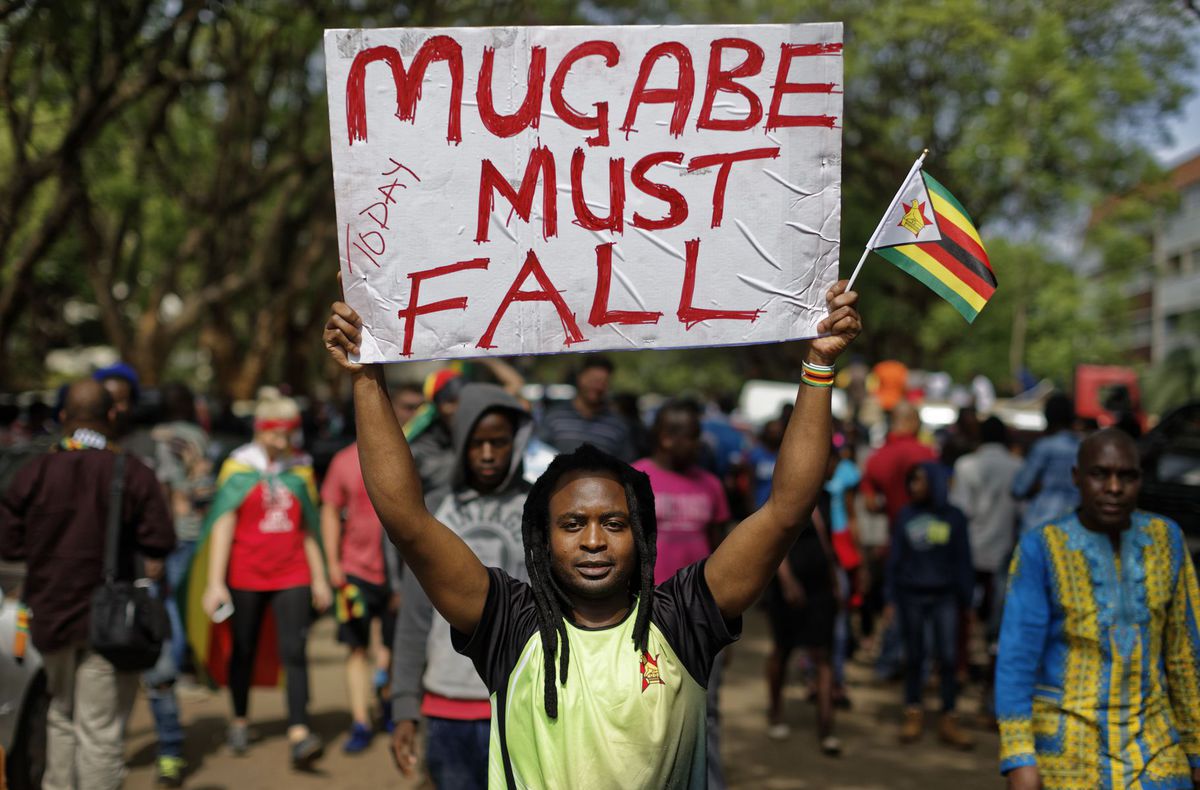 Protestujúci žiadajú v hlavnom meste Zimbabwe...