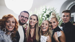 Vera Wisterová, štylista Andrej Kusalik, Natália Selveková, Dominika Cibulková, Dara Rolins a Patrik Suši Veselý. 