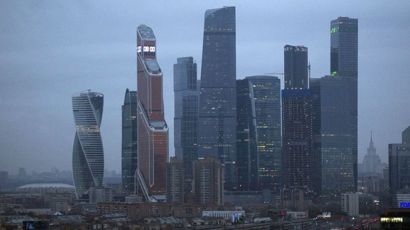 Moskva, Rusko, mrakodrapy
