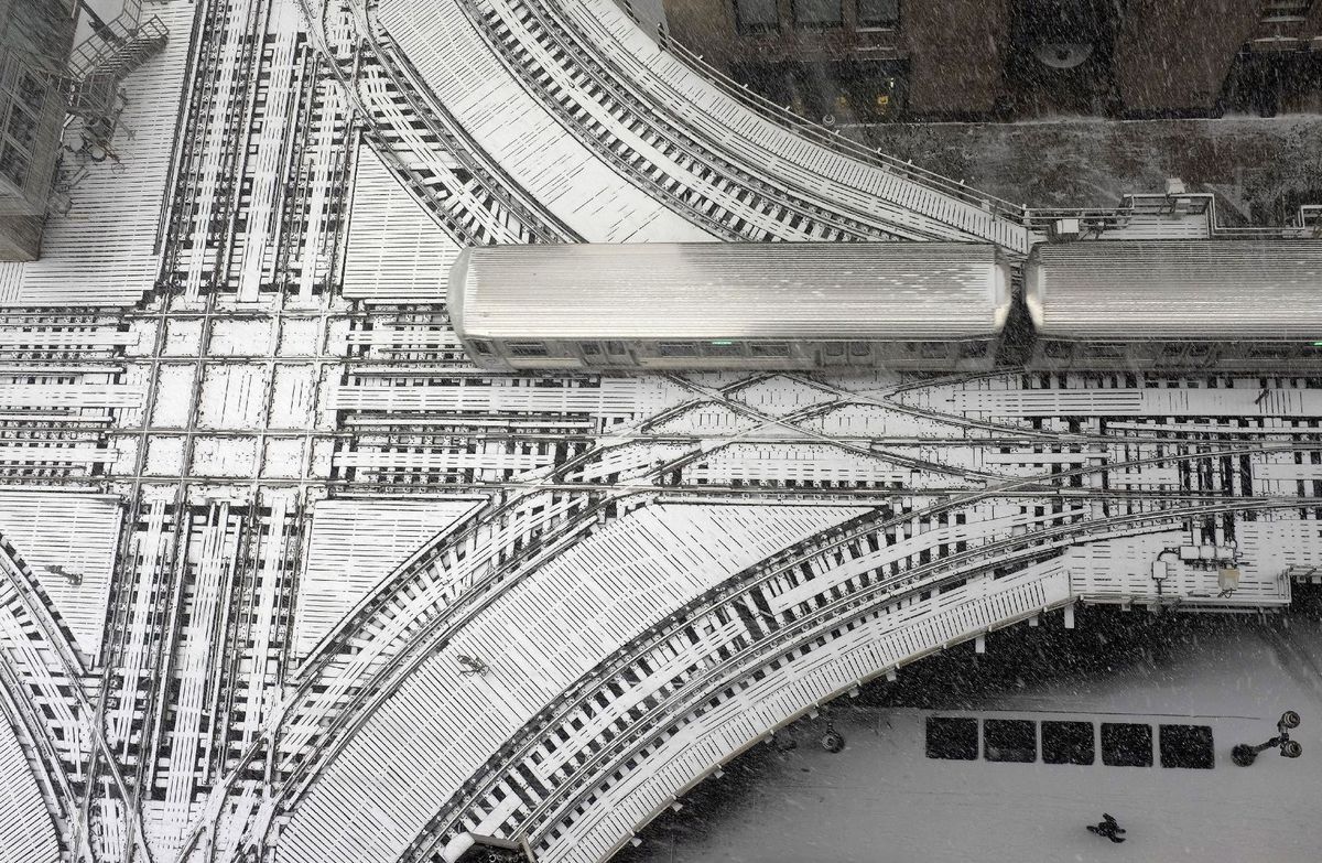 Železnica v Chicagu.